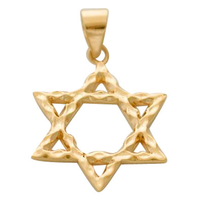 Textured Star of David Pendant